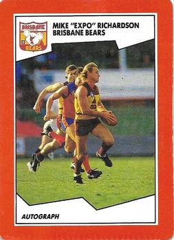 1989 Scanlens VFL #141 Mike Richardson Front